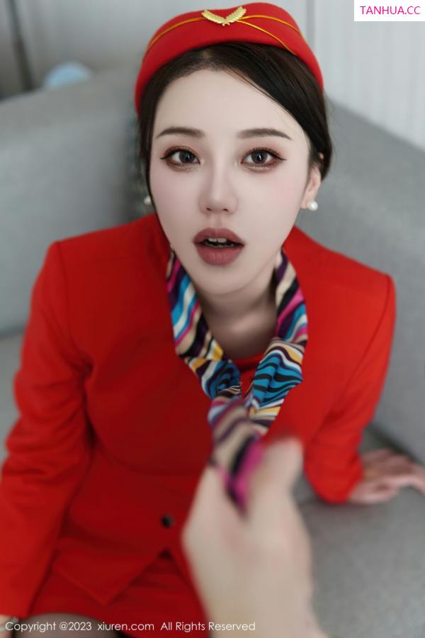   [XiuRen]高清写真图 2023.01.05 No.6088 米娜MnaL 制服黑丝第10张图片